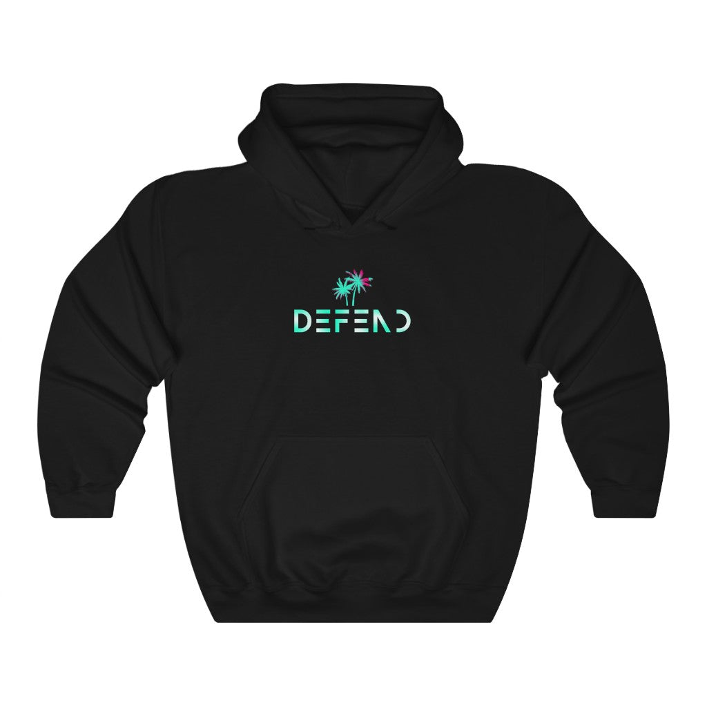 "DEFEND" PALM Limited Edition Retro Hoodie