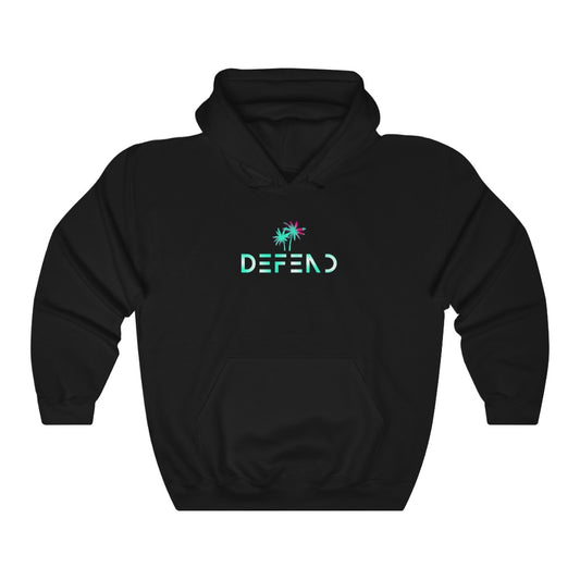 "DEFEND" PALM Limited Edition Retro Hoodie